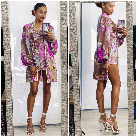 Emilio Pucci Tops - VTG 60’s Emilio Pucci Mod Psychedelic Set S